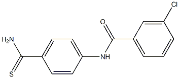 N-[4-(aminocarbonothioyl)phenyl]-3-chlorobenzamide Structure