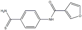 N-[4-(aminocarbonothioyl)phenyl]-3-furamide Struktur