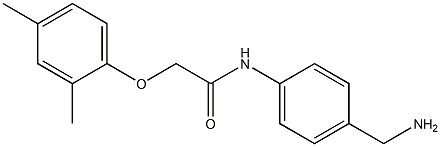 N-[4-(aminomethyl)phenyl]-2-(2,4-dimethylphenoxy)acetamide Struktur