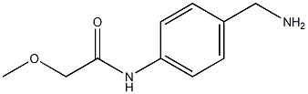 N-[4-(aminomethyl)phenyl]-2-methoxyacetamide Struktur