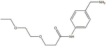 N-[4-(aminomethyl)phenyl]-3-(2-ethoxyethoxy)propanamide Structure