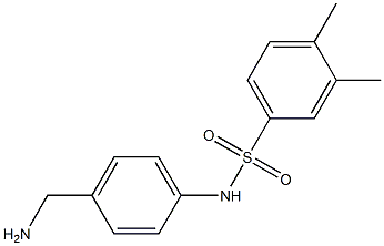 N-[4-(aminomethyl)phenyl]-3,4-dimethylbenzene-1-sulfonamide Structure