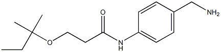 N-[4-(aminomethyl)phenyl]-3-[(2-methylbutan-2-yl)oxy]propanamide|