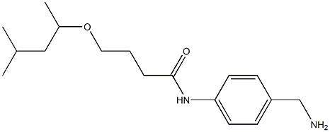 N-[4-(aminomethyl)phenyl]-4-[(4-methylpentan-2-yl)oxy]butanamide 结构式