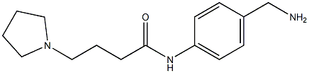 N-[4-(aminomethyl)phenyl]-4-pyrrolidin-1-ylbutanamide Struktur