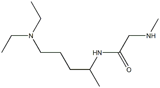 N-[4-(diethylamino)-1-methylbutyl]-2-(methylamino)acetamide Structure