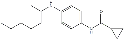 N-[4-(heptan-2-ylamino)phenyl]cyclopropanecarboxamide 化学構造式