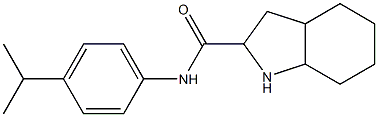 N-[4-(propan-2-yl)phenyl]-octahydro-1H-indole-2-carboxamide Structure