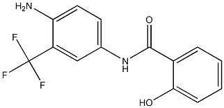 N-[4-amino-3-(trifluoromethyl)phenyl]-2-hydroxybenzamide Struktur