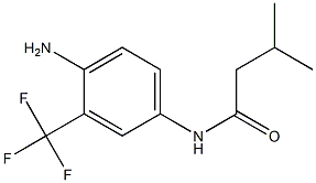 N-[4-amino-3-(trifluoromethyl)phenyl]-3-methylbutanamide Structure