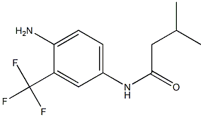 N-[4-amino-3-(trifluoromethyl)phenyl]-3-methylbutanamide 结构式