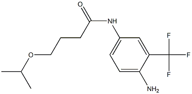 N-[4-amino-3-(trifluoromethyl)phenyl]-4-(propan-2-yloxy)butanamide Structure