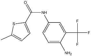 N-[4-amino-3-(trifluoromethyl)phenyl]-5-methylthiophene-2-carboxamide 化学構造式