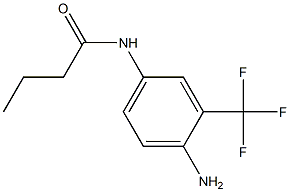 N-[4-amino-3-(trifluoromethyl)phenyl]butanamide Structure