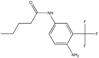 N-[4-amino-3-(trifluoromethyl)phenyl]pentanamide Struktur