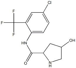 N-[4-chloro-2-(trifluoromethyl)phenyl]-4-hydroxypyrrolidine-2-carboxamide