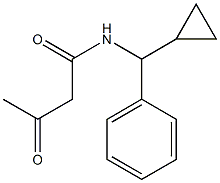 N-[cyclopropyl(phenyl)methyl]-3-oxobutanamide 结构式