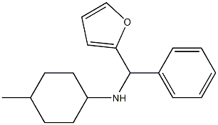 N-[furan-2-yl(phenyl)methyl]-4-methylcyclohexan-1-amine Struktur