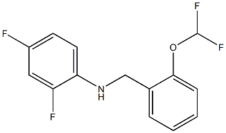 N-{[2-(difluoromethoxy)phenyl]methyl}-2,4-difluoroaniline 结构式