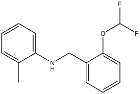 N-{[2-(difluoromethoxy)phenyl]methyl}-2-methylaniline Struktur