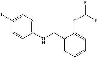 N-{[2-(difluoromethoxy)phenyl]methyl}-4-iodoaniline Structure