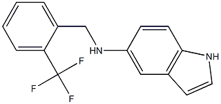 N-{[2-(trifluoromethyl)phenyl]methyl}-1H-indol-5-amine Structure