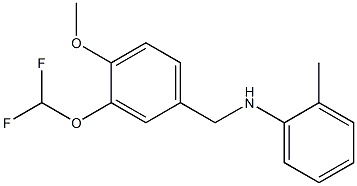  N-{[3-(difluoromethoxy)-4-methoxyphenyl]methyl}-2-methylaniline