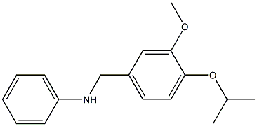 N-{[3-methoxy-4-(propan-2-yloxy)phenyl]methyl}aniline 结构式