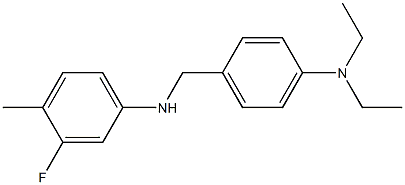 N-{[4-(diethylamino)phenyl]methyl}-3-fluoro-4-methylaniline Struktur