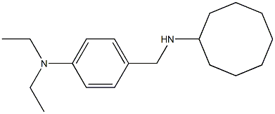 N-{[4-(diethylamino)phenyl]methyl}cyclooctanamine 化学構造式