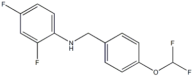 N-{[4-(difluoromethoxy)phenyl]methyl}-2,4-difluoroaniline Structure