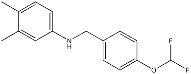 N-{[4-(difluoromethoxy)phenyl]methyl}-3,4-dimethylaniline Structure