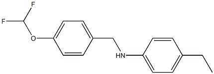 N-{[4-(difluoromethoxy)phenyl]methyl}-4-ethylaniline|