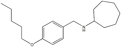 N-{[4-(pentyloxy)phenyl]methyl}cycloheptanamine Structure