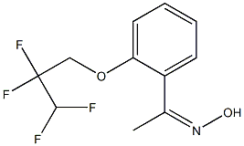 N-{1-[2-(2,2,3,3-tetrafluoropropoxy)phenyl]ethylidene}hydroxylamine Struktur