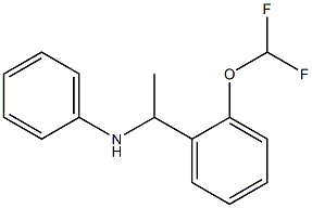 N-{1-[2-(difluoromethoxy)phenyl]ethyl}aniline Struktur