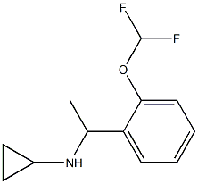  N-{1-[2-(difluoromethoxy)phenyl]ethyl}cyclopropanamine