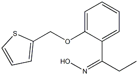 N-{1-[2-(thiophen-2-ylmethoxy)phenyl]propylidene}hydroxylamine Structure