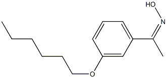 N-{1-[3-(hexyloxy)phenyl]ethylidene}hydroxylamine Structure