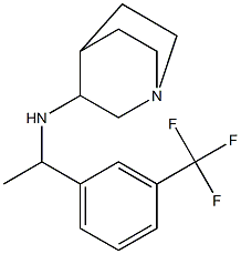 N-{1-[3-(trifluoromethyl)phenyl]ethyl}-1-azabicyclo[2.2.2]octan-3-amine Structure