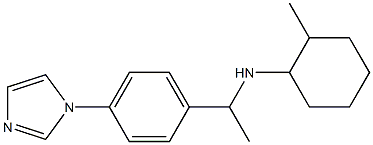 N-{1-[4-(1H-imidazol-1-yl)phenyl]ethyl}-2-methylcyclohexan-1-amine 化学構造式
