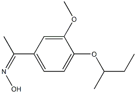 N-{1-[4-(butan-2-yloxy)-3-methoxyphenyl]ethylidene}hydroxylamine Structure