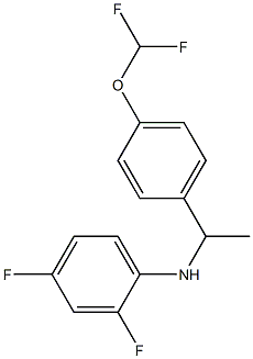 N-{1-[4-(difluoromethoxy)phenyl]ethyl}-2,4-difluoroaniline Structure