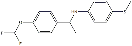  N-{1-[4-(difluoromethoxy)phenyl]ethyl}-4-(methylsulfanyl)aniline