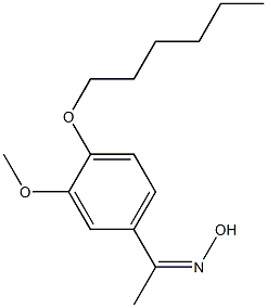 N-{1-[4-(hexyloxy)-3-methoxyphenyl]ethylidene}hydroxylamine Structure