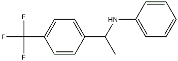 N-{1-[4-(trifluoromethyl)phenyl]ethyl}aniline Structure