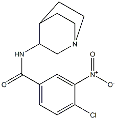 N-{1-azabicyclo[2.2.2]octan-3-yl}-4-chloro-3-nitrobenzamide 结构式