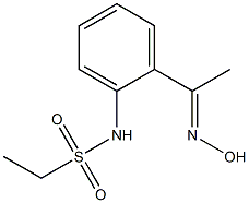 N-{2-[(1E)-N-hydroxyethanimidoyl]phenyl}ethanesulfonamide Structure