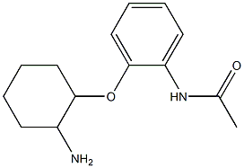 N-{2-[(2-aminocyclohexyl)oxy]phenyl}acetamide Struktur