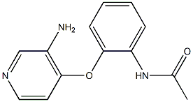 N-{2-[(3-aminopyridin-4-yl)oxy]phenyl}acetamide Struktur